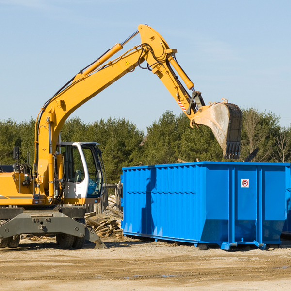 what size residential dumpster rentals are available in Richmond New Hampshire